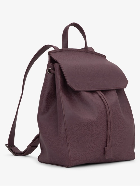 Matt & Nat Handbags - Matt&Nat Pebbled Plum Vegan Backpack